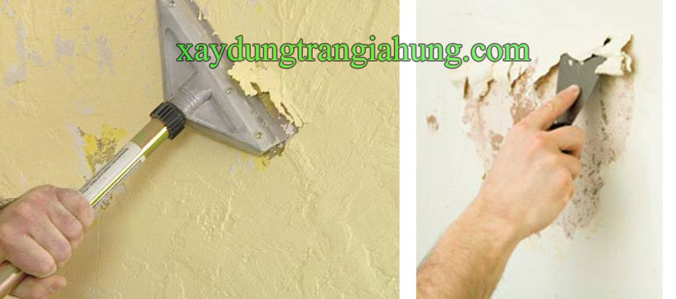 Cách nạo vét lớp sơn nước cũ