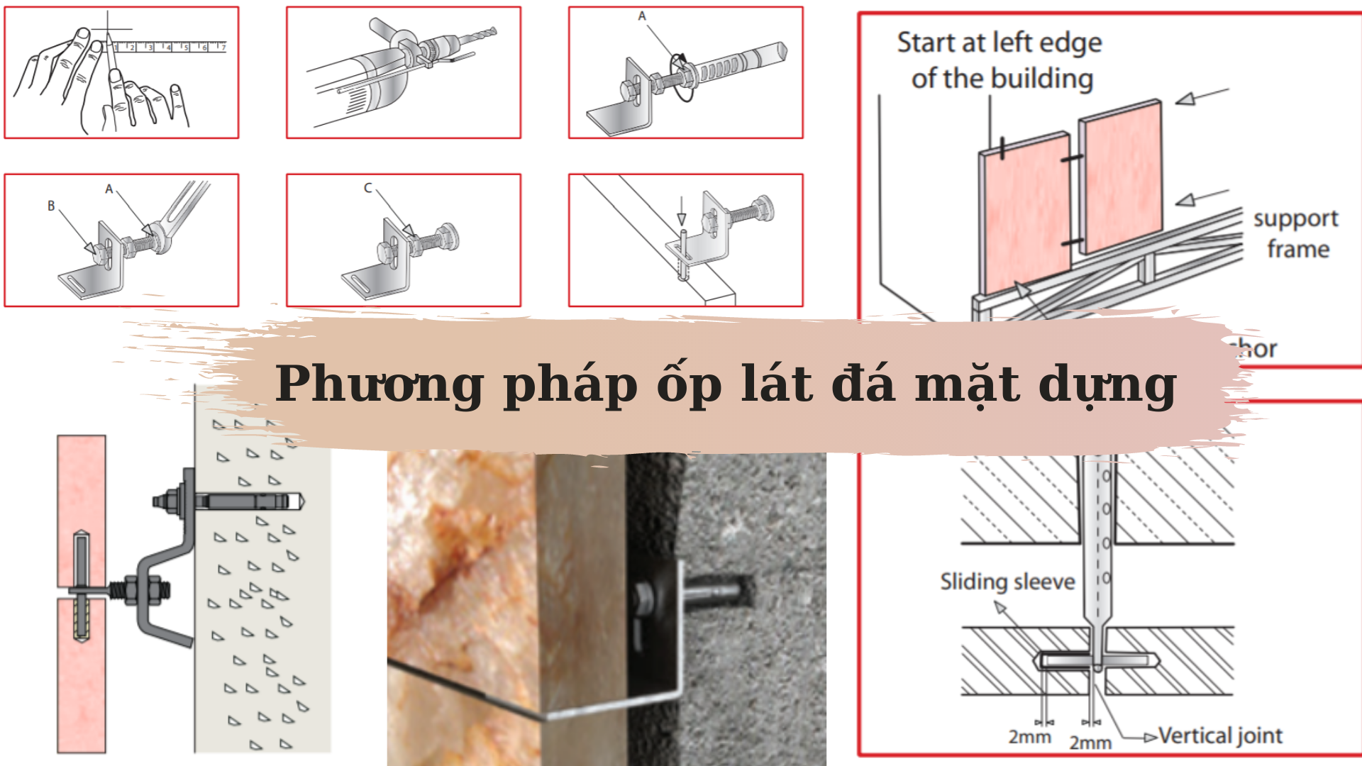 Phương Pháp Thi Công Ốp Đá Mặt Dựng