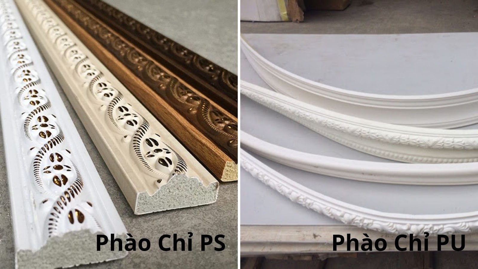 Phào Chỉ PS Là Gì? So Sánh Phào Chỉ PS Với Phào Chỉ PU