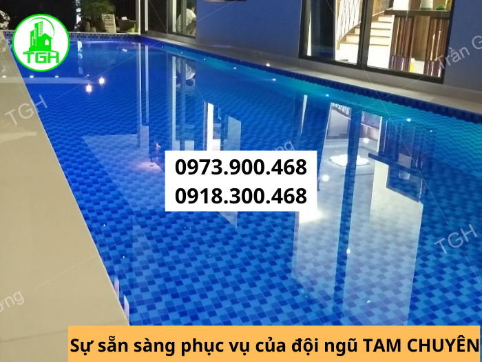 Dịch vụ ron hồ bơi tại HCM