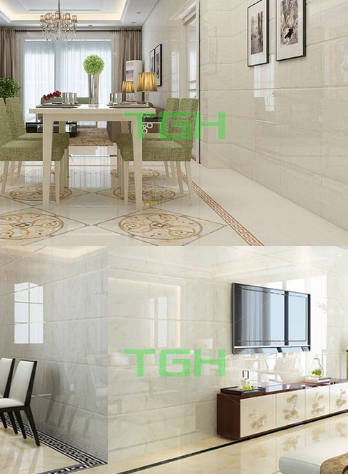 Gạch ốp tường phòng khách