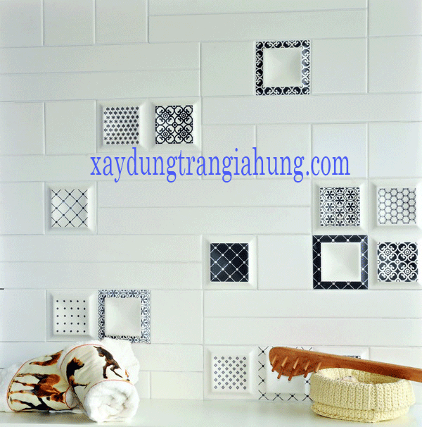 Gạch ốp tường phòng khách
