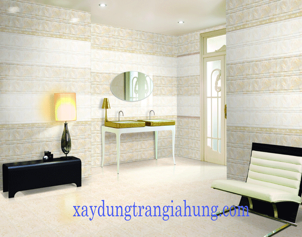Gạch ốp tường phòng khách