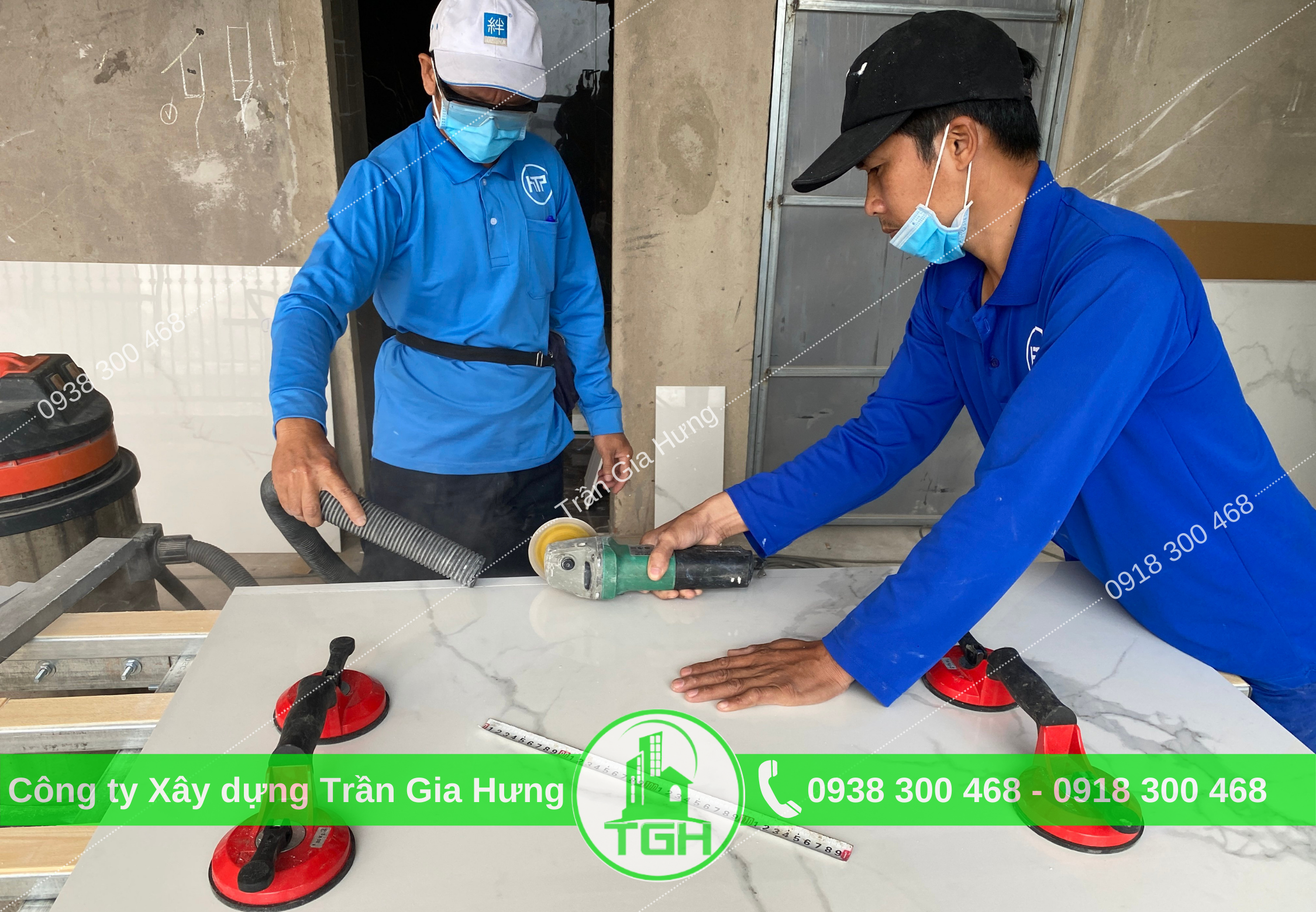 Học nghề ốp lát tại TGH bằng cách thực hành tại công trình thực tế