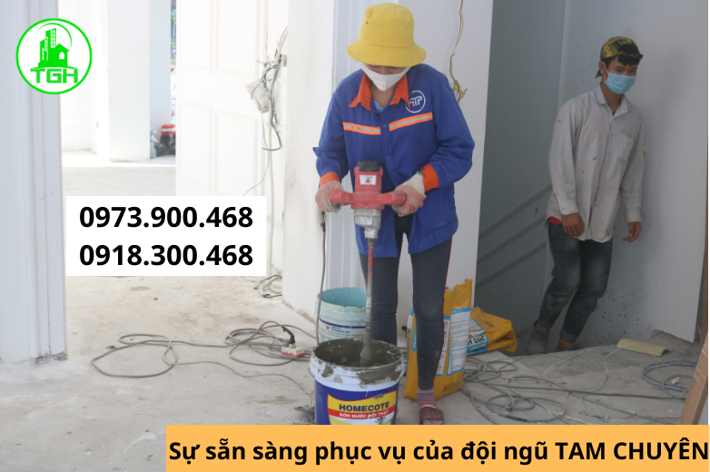 Óp lát gạch bằng keo