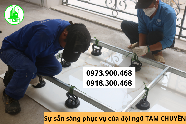 Ốp lát gạch bằng keo