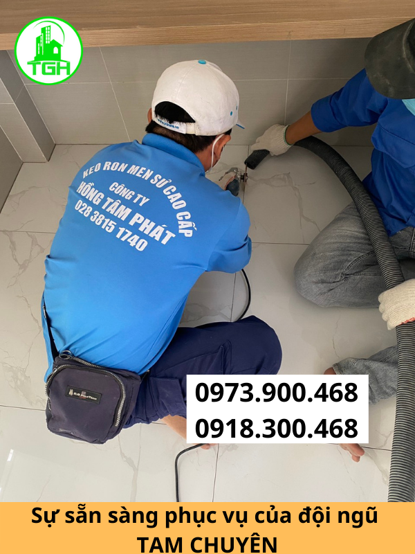Phục hồi mạch gạch phòng khách