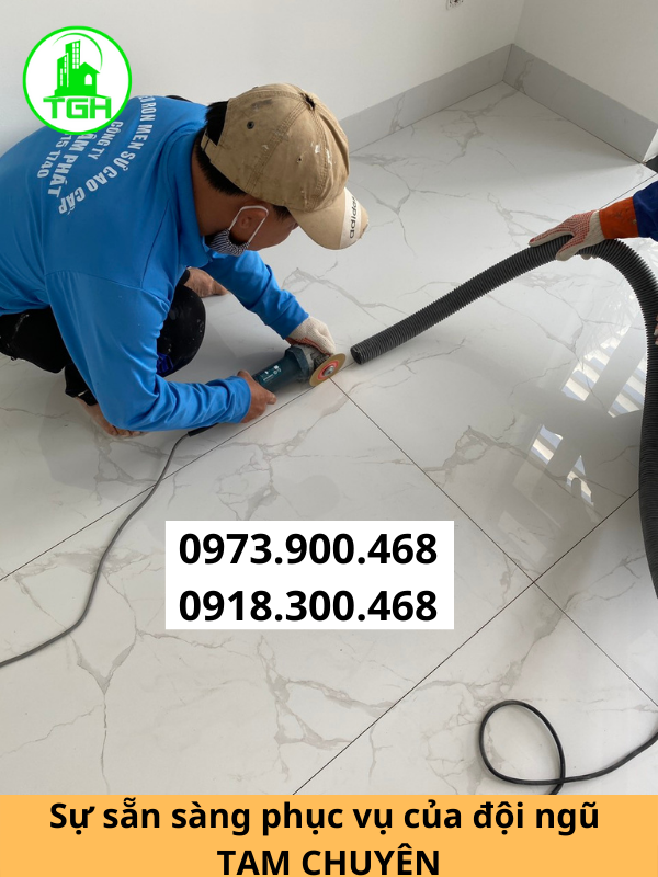 Phục hồi mạch gạch phòng khách